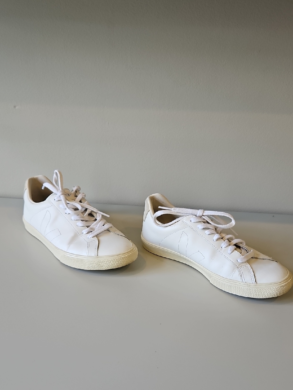 Veja White Leather Sneakers